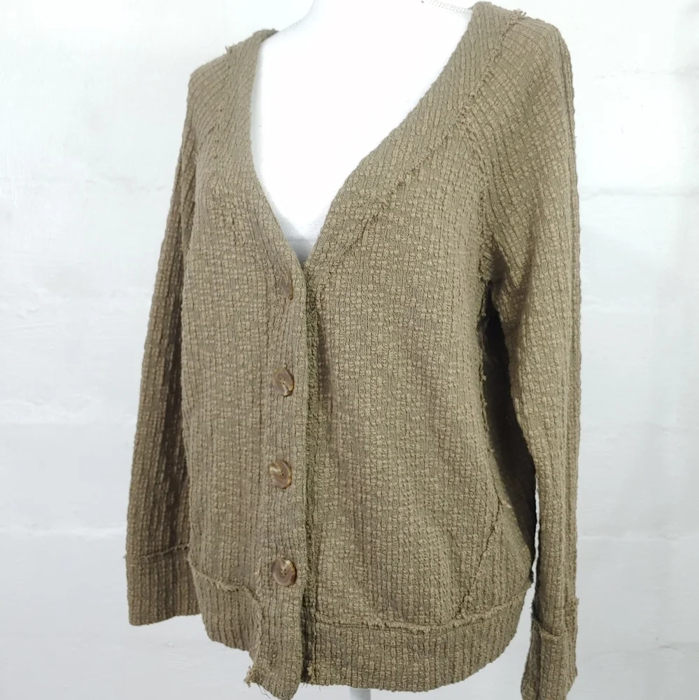 TWO BY VINCE CAMUTO BUTTON CARDIGAN (a209)